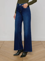 L'agence Alicent H/R Wide Leg Sneaker Jeans