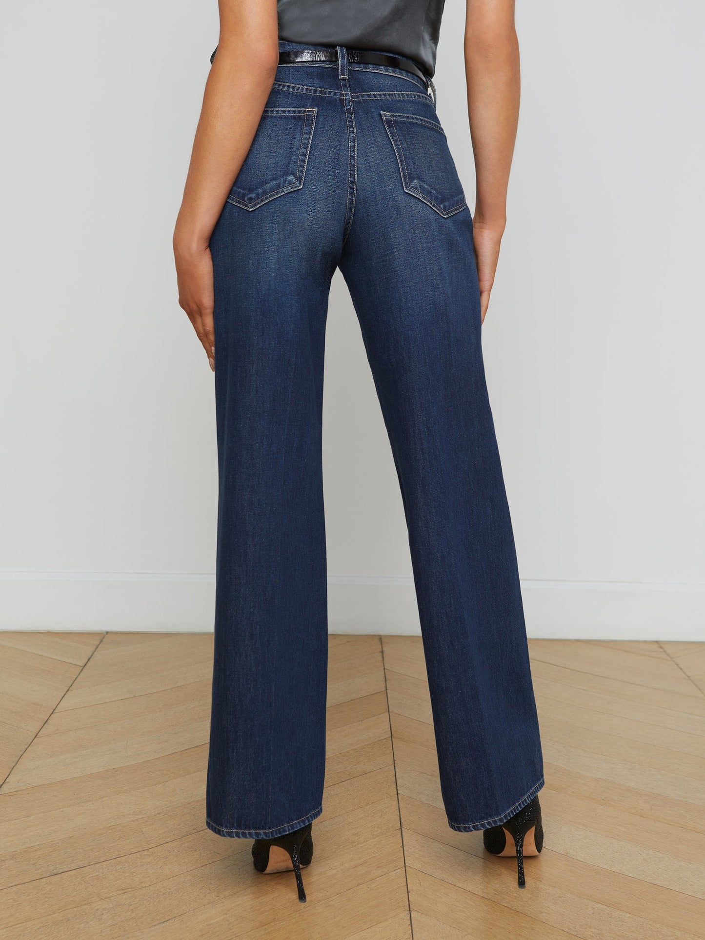 L'agence Alicent HR Wide Leg Jeans