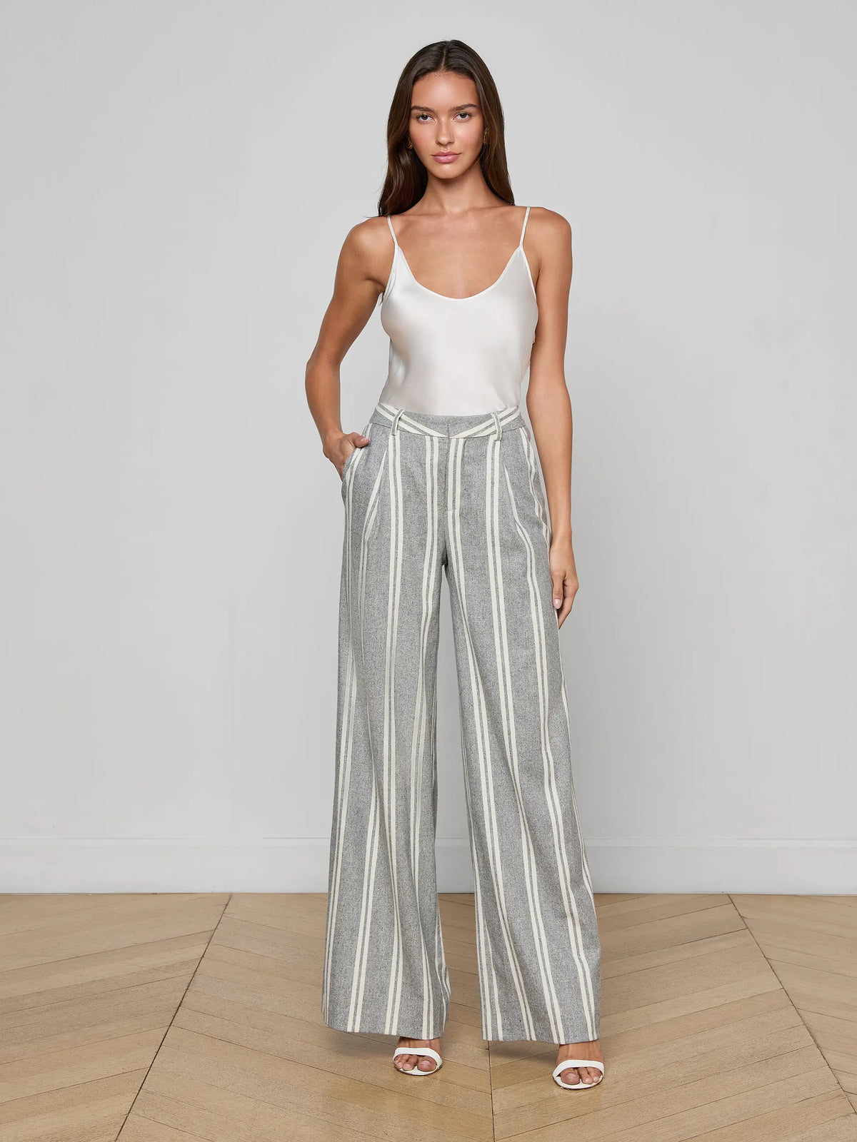 L'agence TS Allanah Striped Trouser