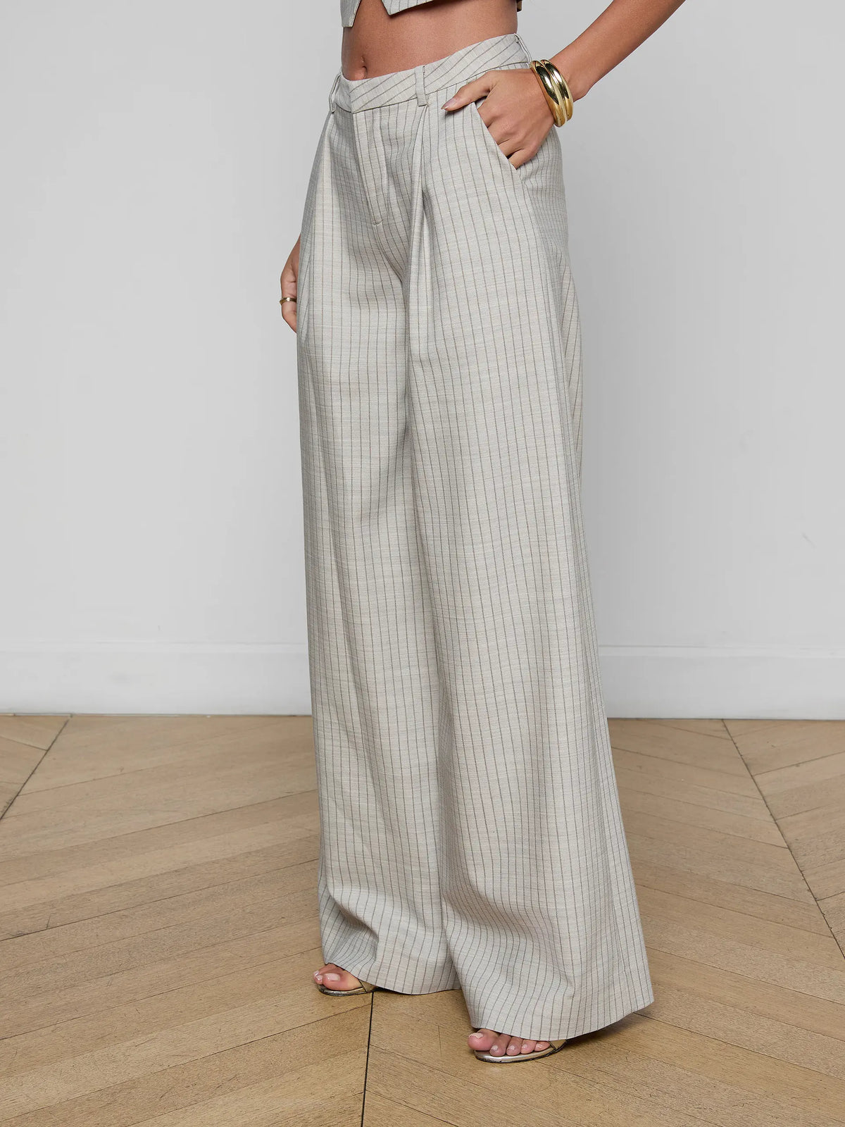 L'agence TS Allanah Pinstripe Trouser