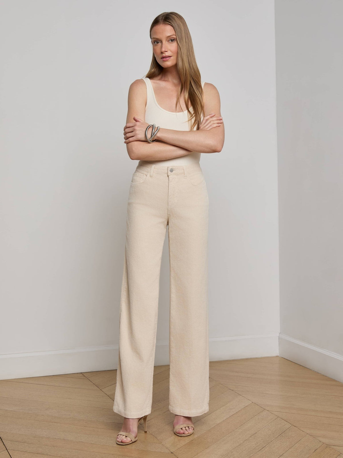 L'agence TS Scottie High Rise Wide Leg Jeans