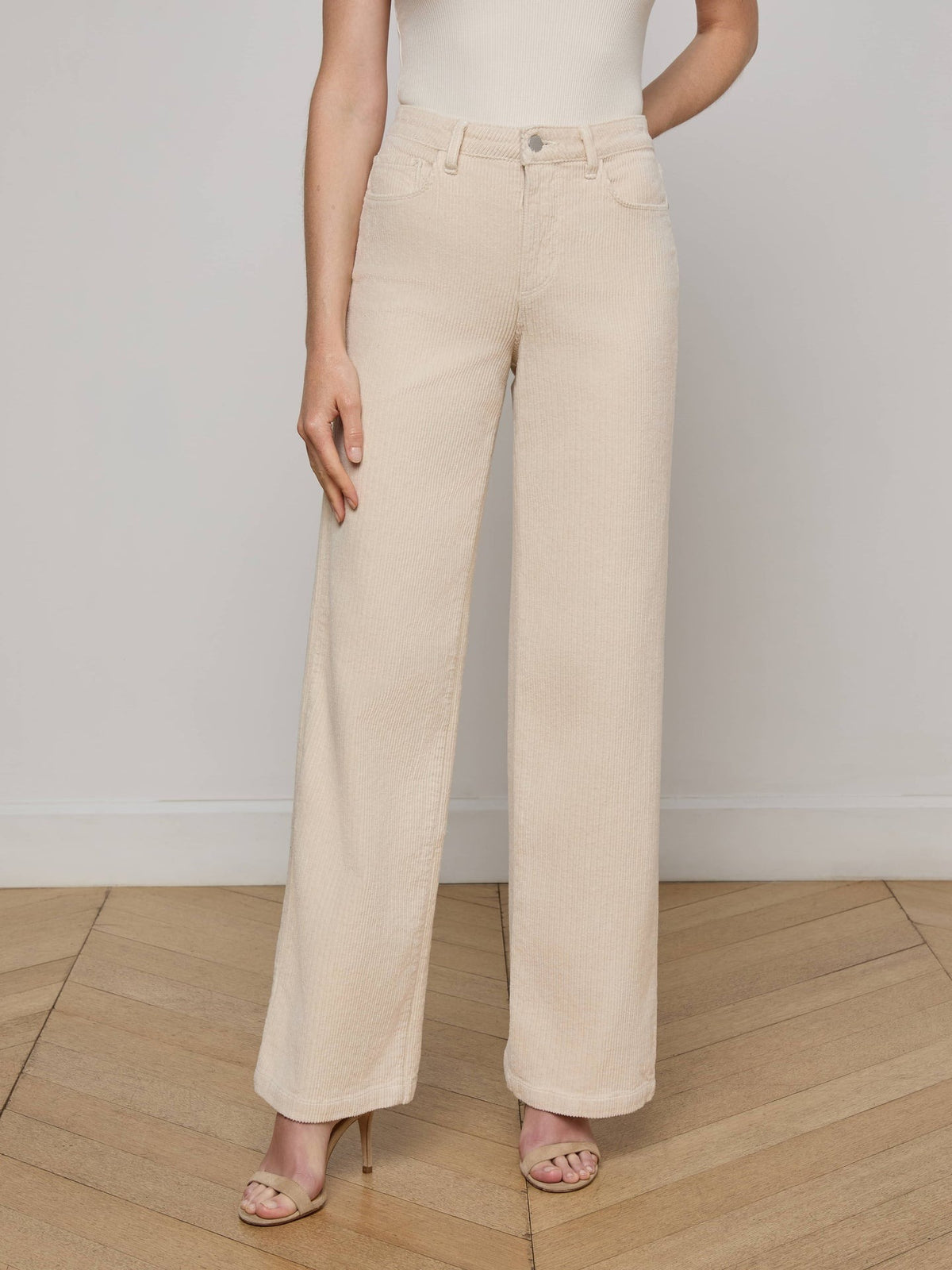 L'agence TS Scottie High Rise Wide Leg Jeans