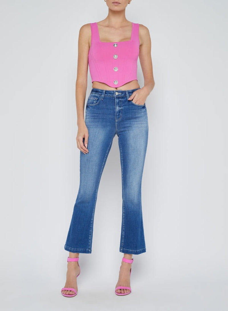 L'agence Ali H/R Slim Flare Jeans