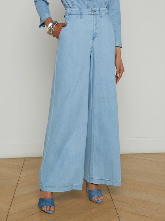L'agence Runa H/R Wide Leg Trouser