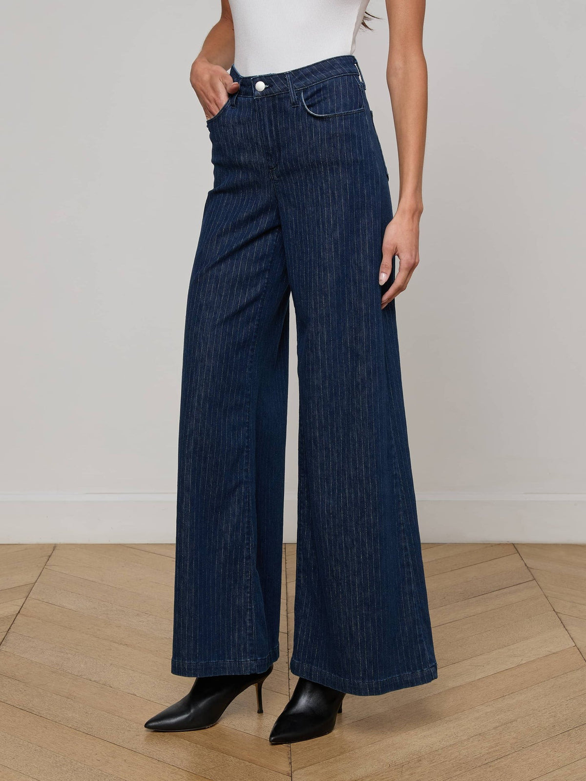 L'agence TS Quincy High Rise Wide Leg Jeans