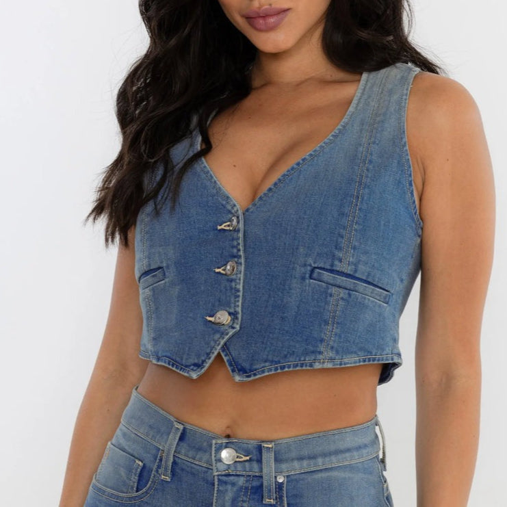 Rudes Denim The Adriana Vest