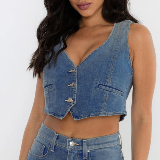 Rudes Denim The Adriana Vest