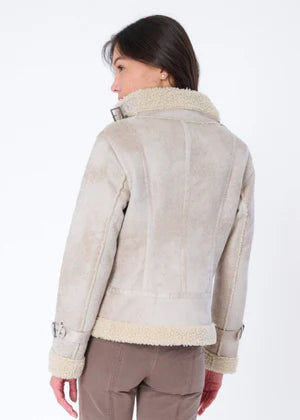 Marrakech Osha Faux Shearling Biker Jacket