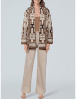 Lagence Jair Jaquard Fringe Cardigan