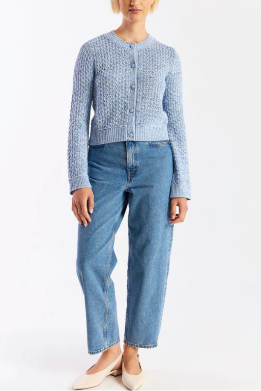 Wispr By Brodie Pointelle Twist Yarn Cardi