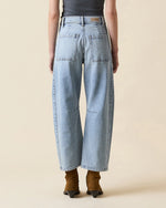 Le Jean Studded Frankie Midrise Barrel Jeans