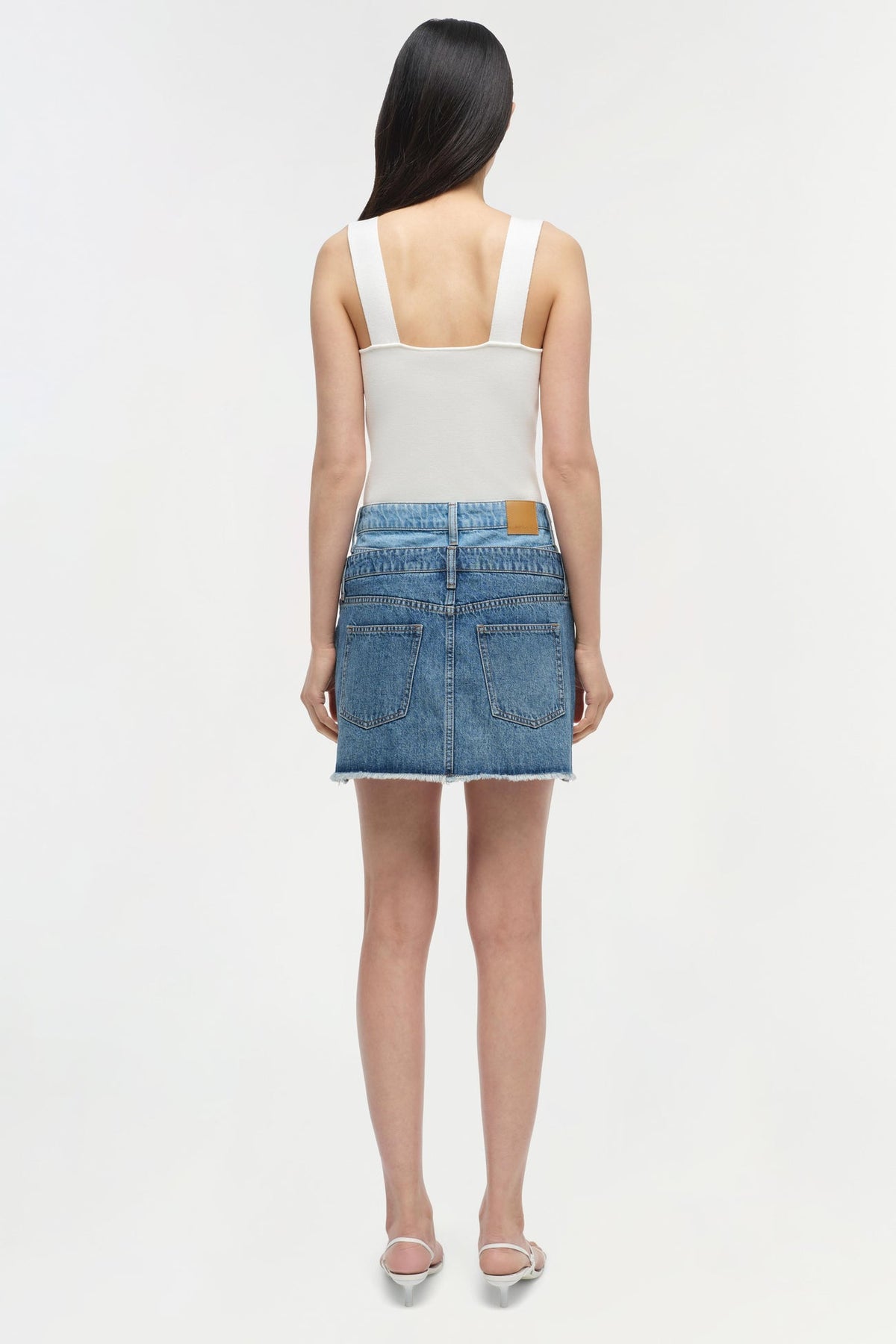 SimkhaiSalix Double waistband Mini Skirt