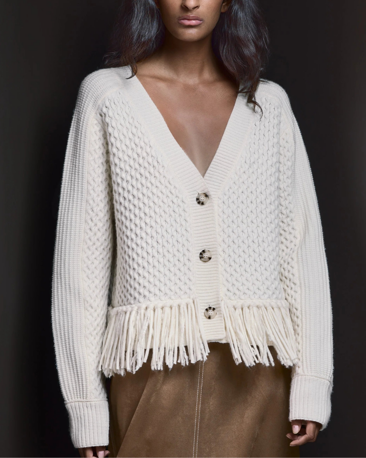 SOH Iria Fringe Cardi