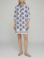 Vilagallo Palm Tree Cotton Dress