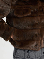 Vilagallo Short Faux Fur Jacket