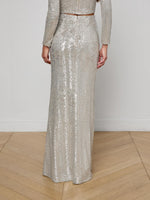 L'agence Zeta Sequin Long Skirt