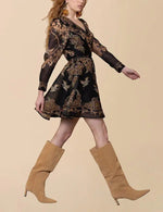 Hale Bob Elowyn V-Neck Mini Dress