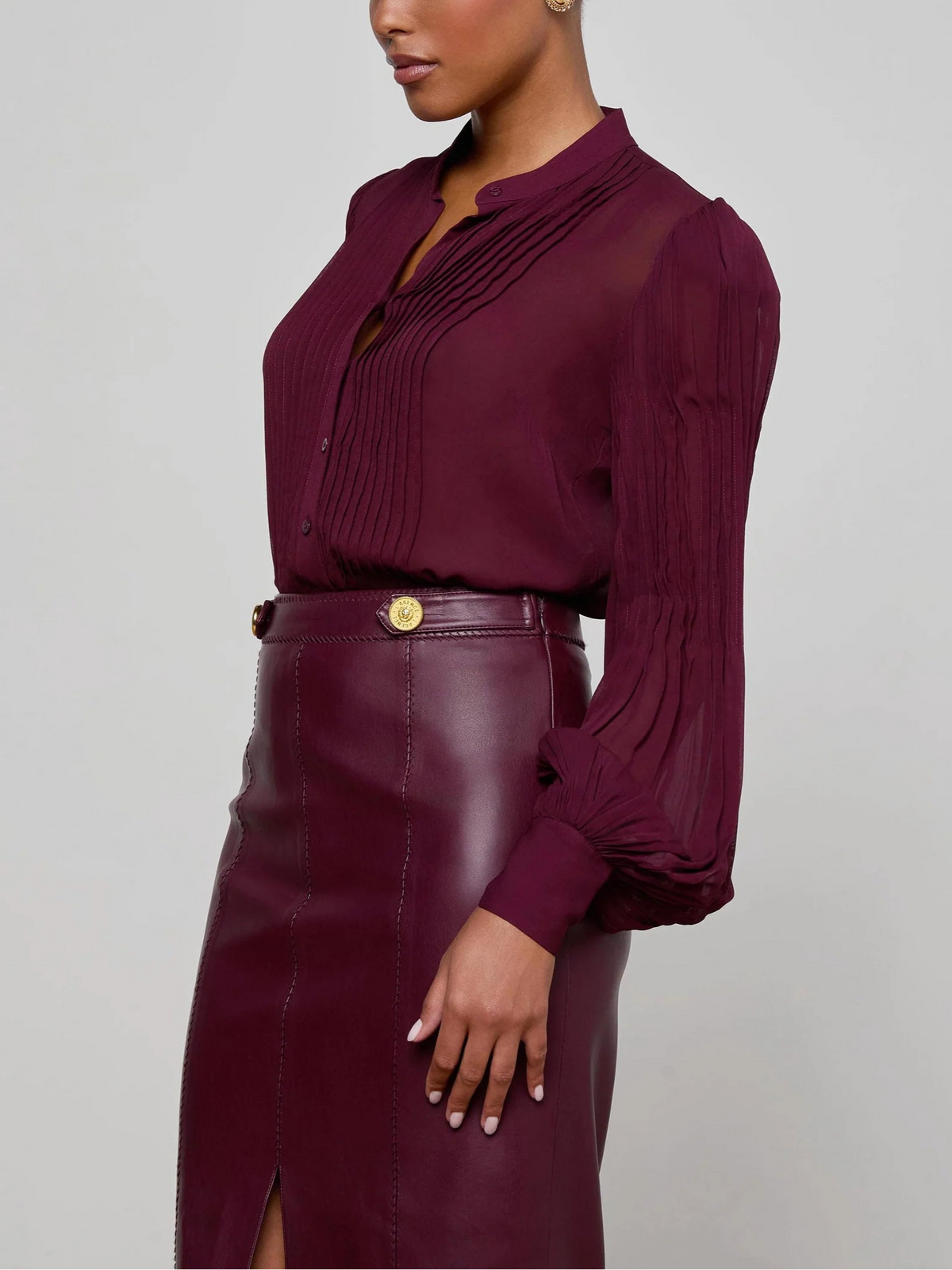 L'agence Noor Pleated Blouse