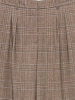 Circolo Check Patten Pleated Trousers