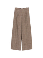 Circolo Check Patten Pleated Trousers