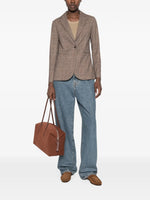 Circolo Check Print Single Breasted Jacket
