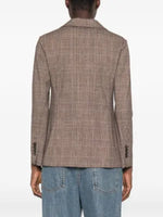 Circolo Check Print Single Breasted Jacket