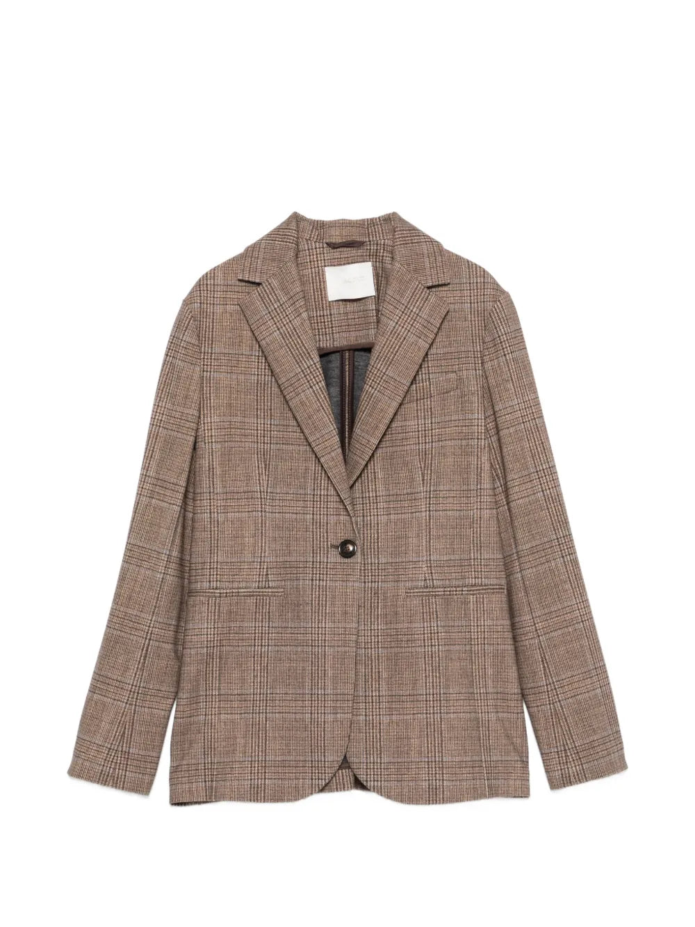 Circolo Check Print Single Breasted Jacket