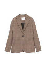 Circolo Check Print Single Breasted Jacket