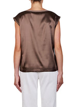 Purotatto Sequin Collar Silk Top