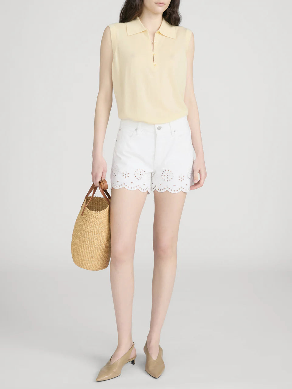 Frame The Eyelet Long Hang Short