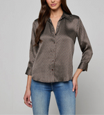 L'agence Dani 3/4 Sleeve Silk Blouse