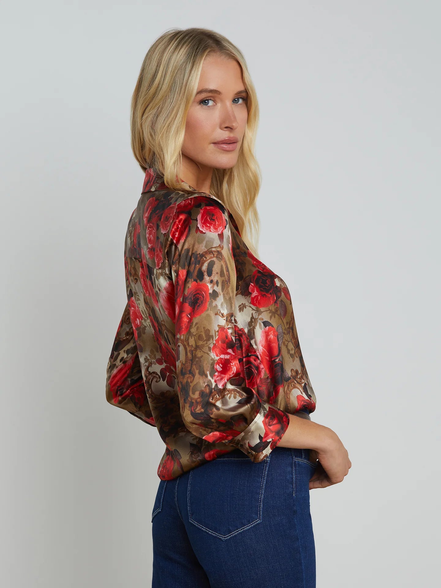 Lagence Dani 3/4 Sleeve Blouse