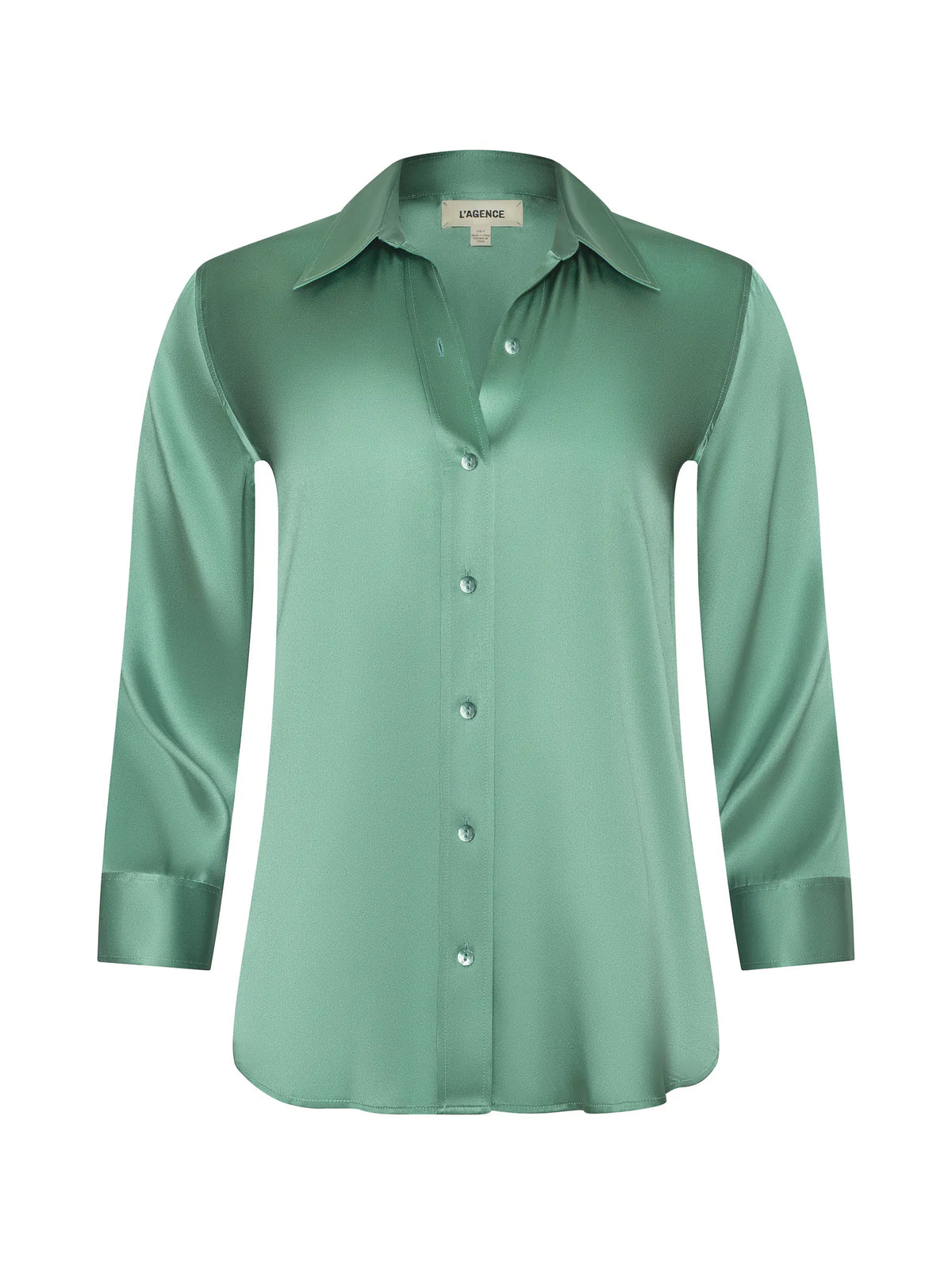 L'agence Dani 3/4 Sleeve Silk Blouse
