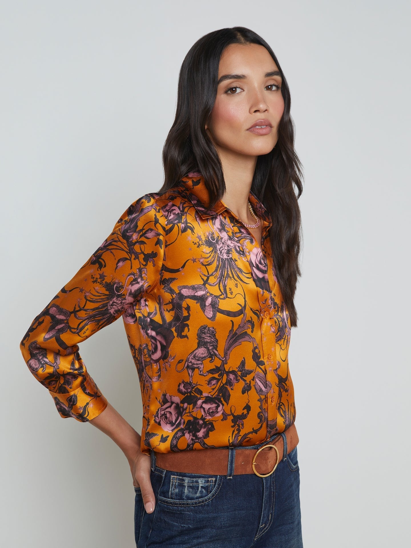 Lagence Dani 3/4 Sleeve Blouse