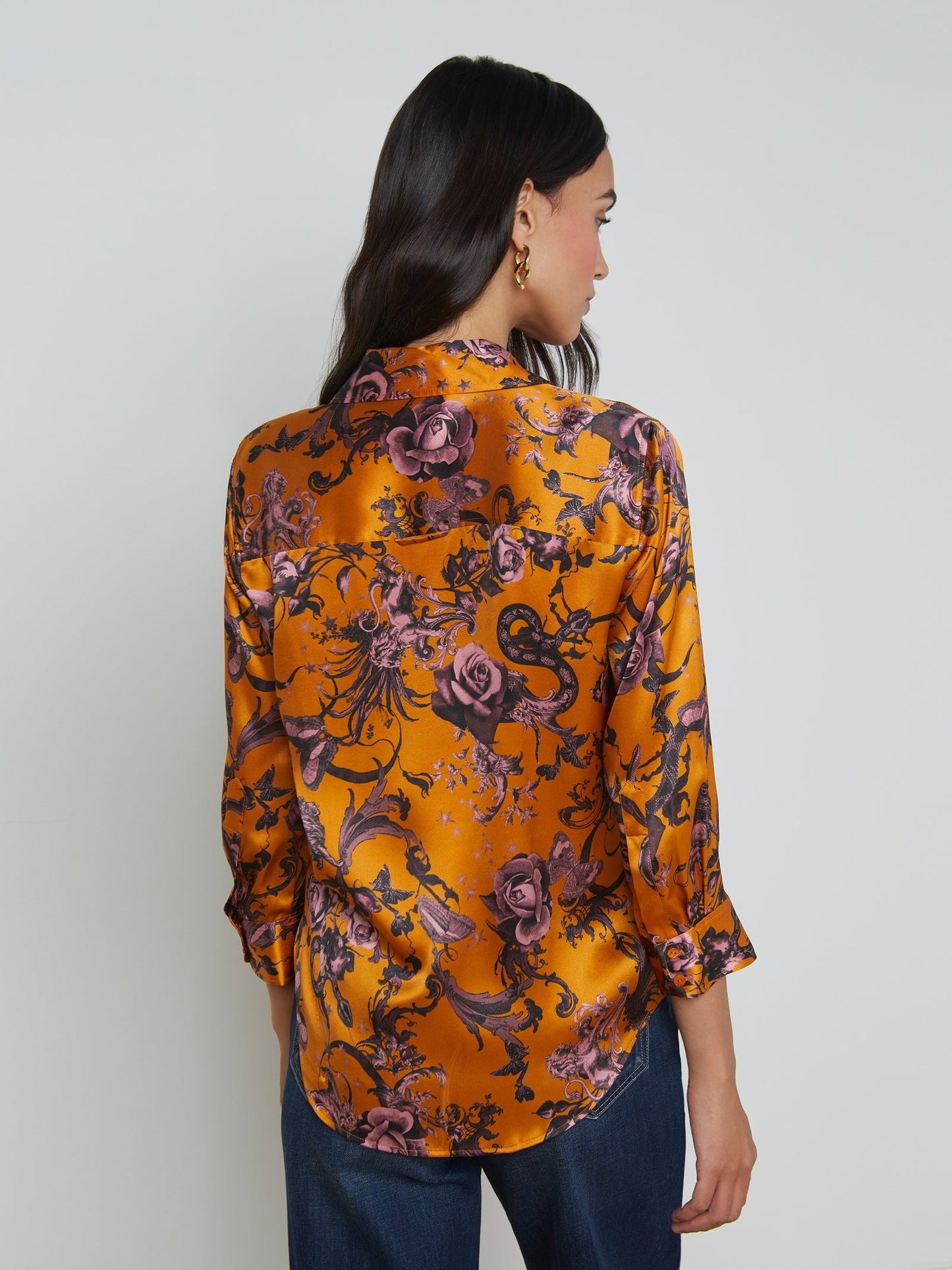 Lagence Dani 3/4 Sleeve Blouse