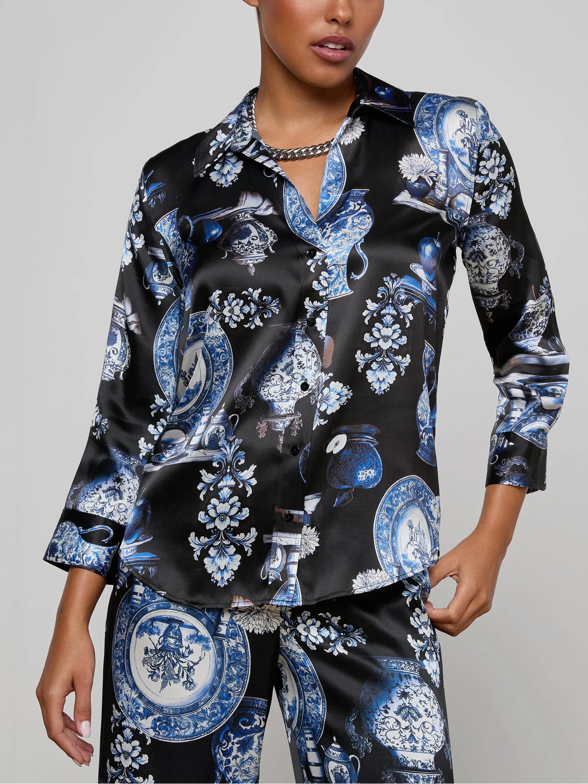 L'agence Ts Dani 3/4 Sleeve Blouse