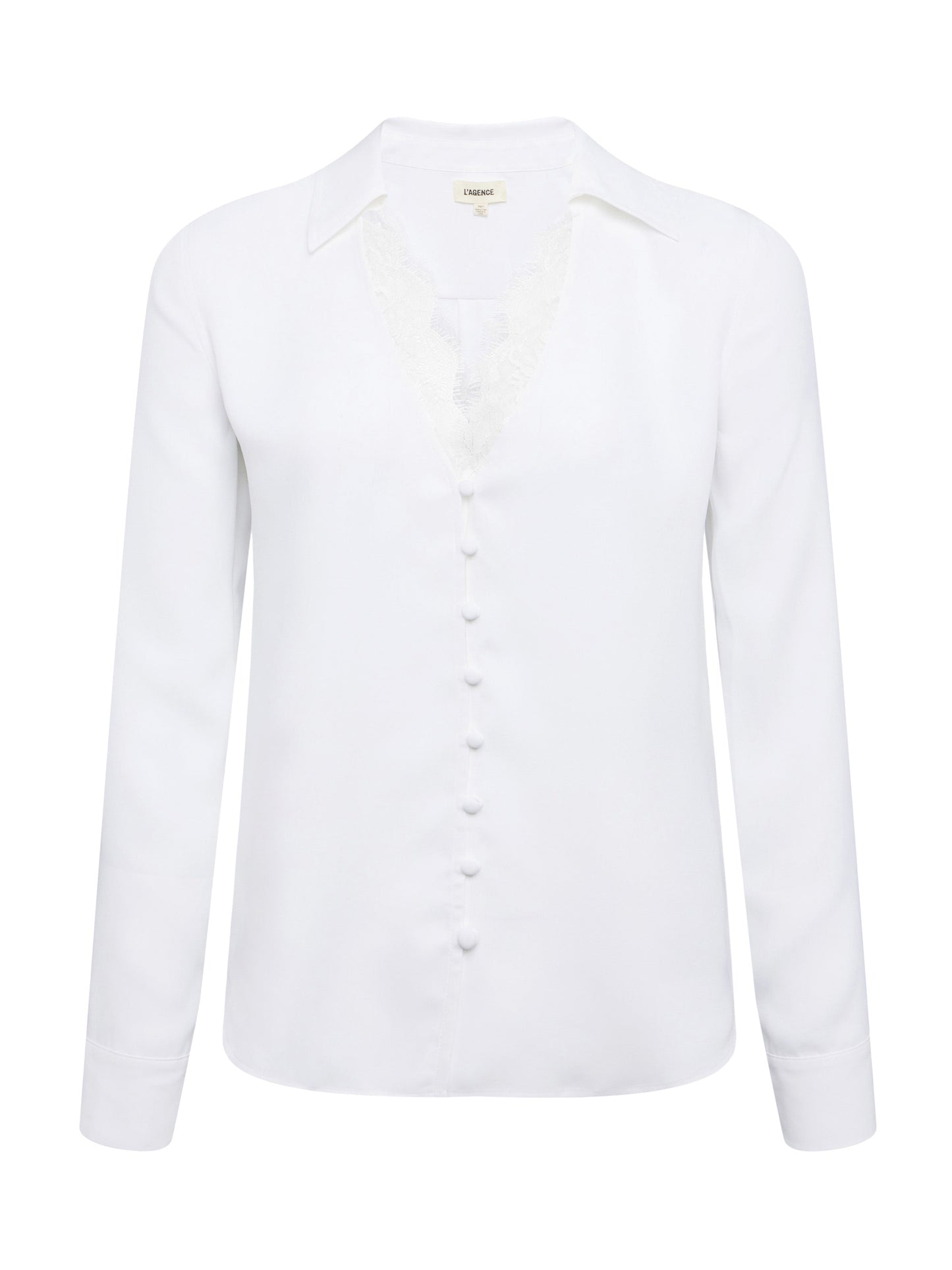 Lagence Kori Lace Trim Blouse