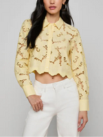 L'agence TS Seychelle Cropped Button Down