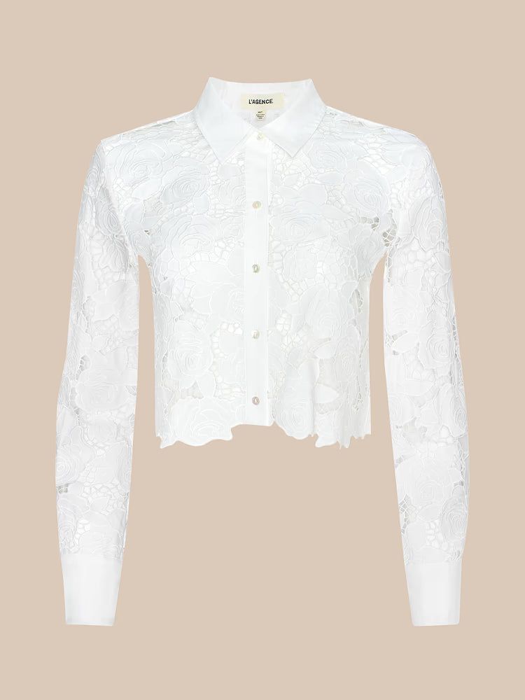 Lagence TS Seychelle Cropped Button Down