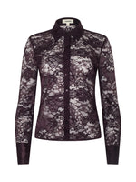 L'agence Maia Lace Button Down Blouse