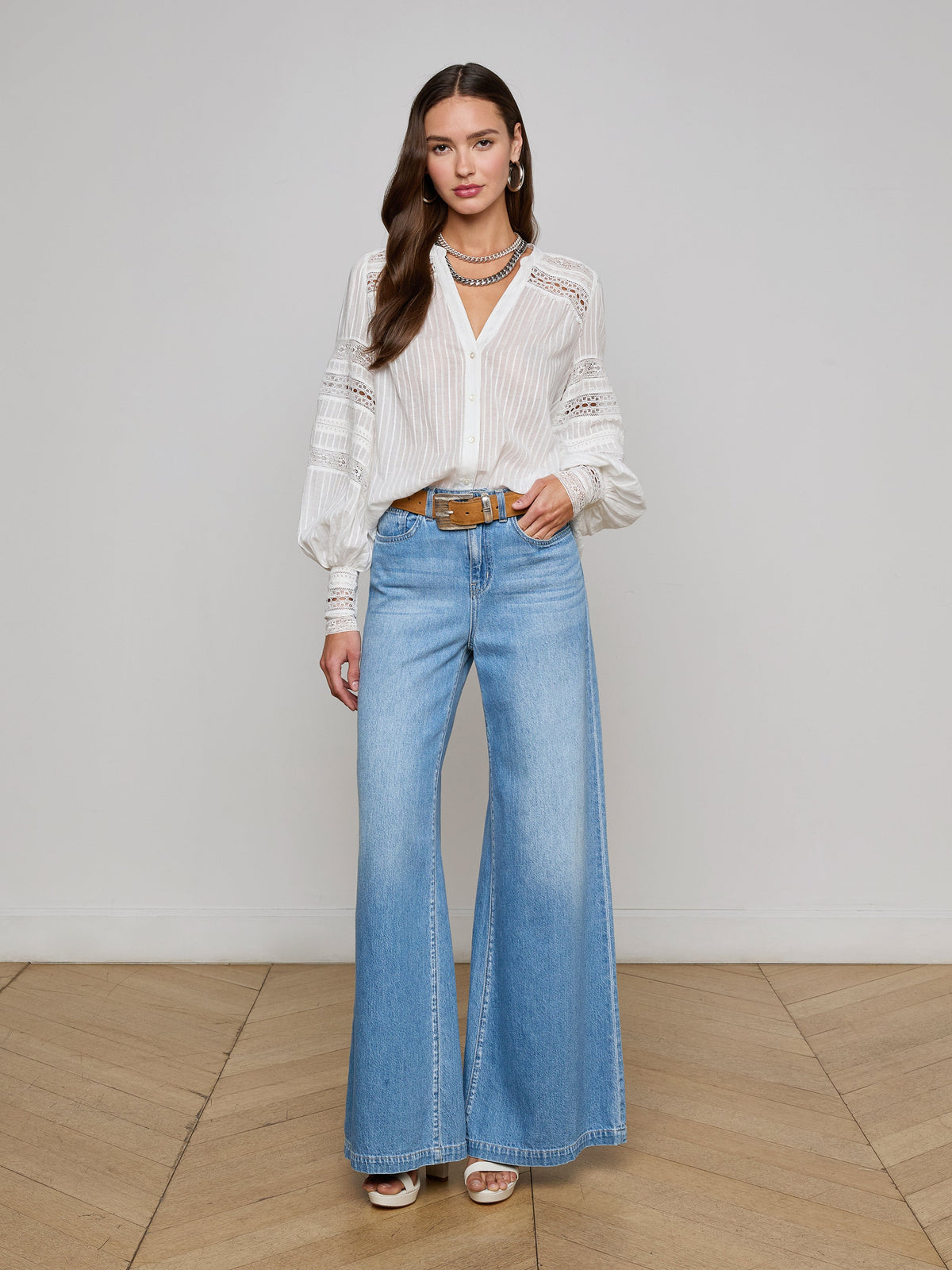 Lagence Kiera Trim Blouse