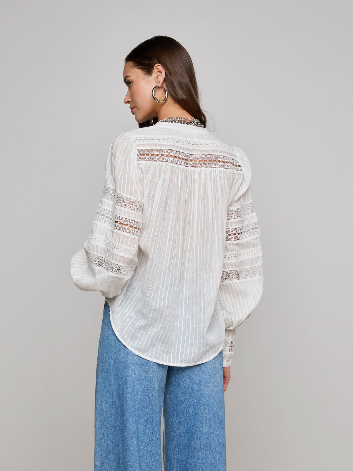 Lagence Kiera Trim Blouse
