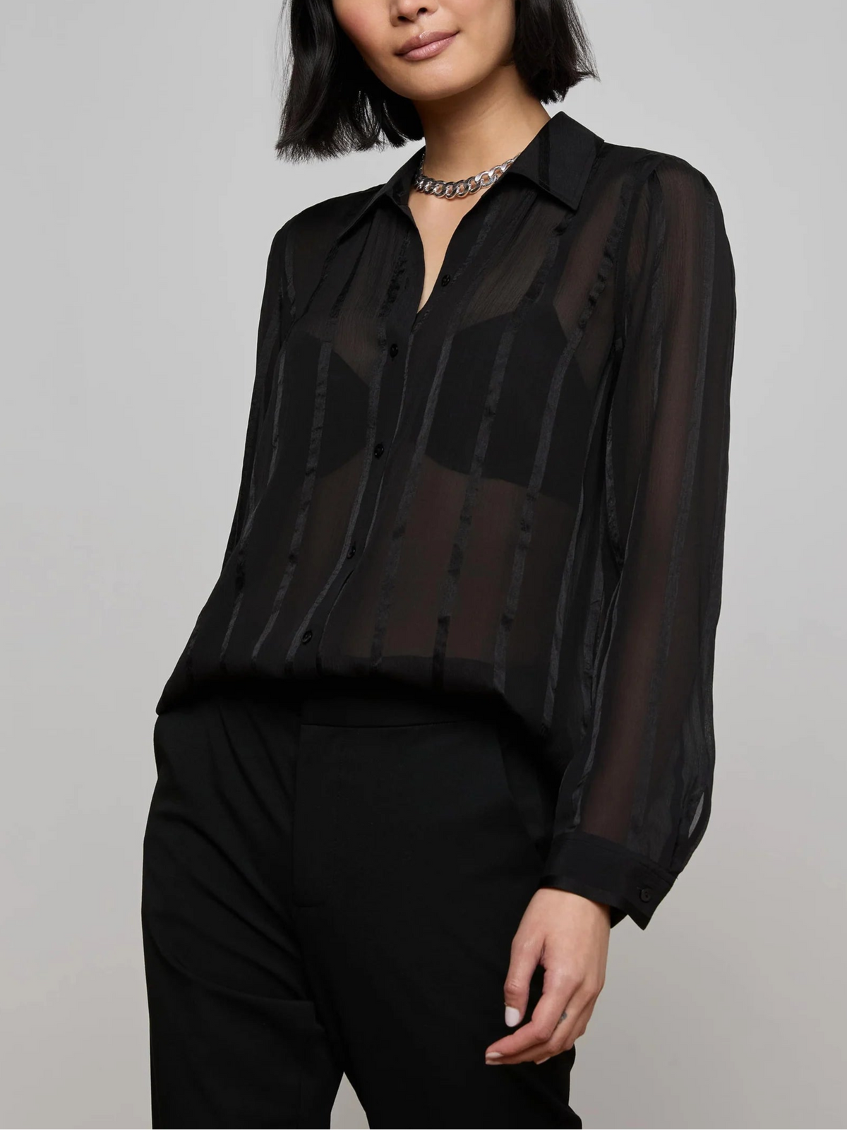 L'agence Argo Button Up Blouse
