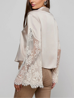 L'agence Capri Lace Sleeve Blouse