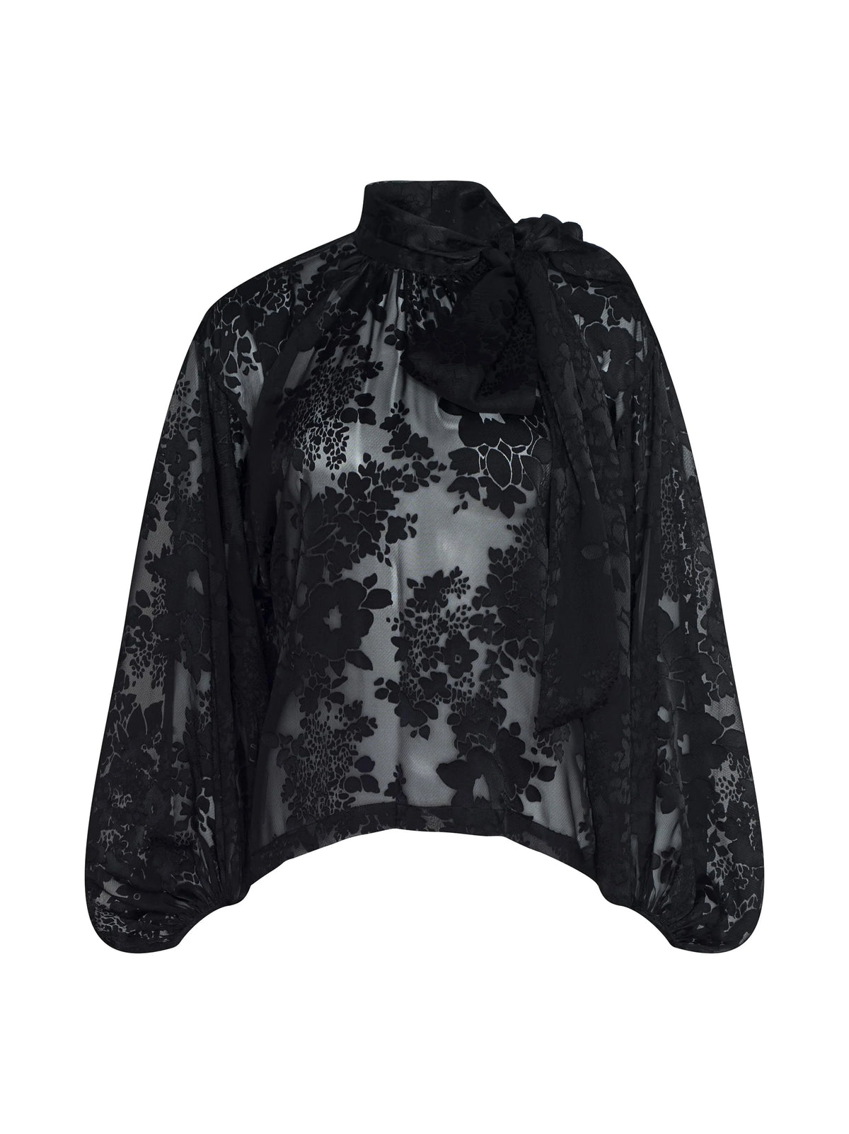 L'agence Rhett Burnout Satin Blouse