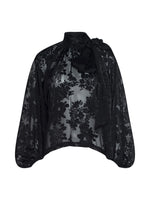 L'agence Rhett Burnout Satin Blouse