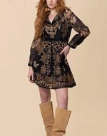 Hale Bob Elowyn V-Neck Mini Dress