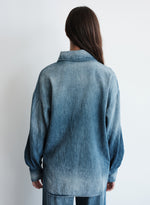 Stateside Stonewashed Chambray Oversized Shirt
