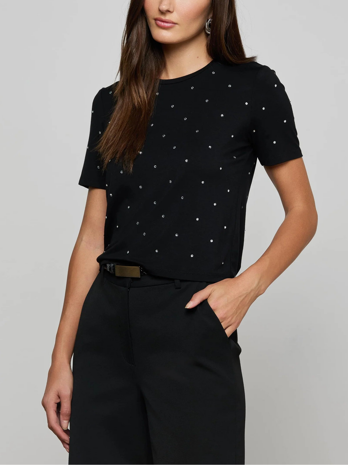 L'agence Stormy SS Embellished Tee