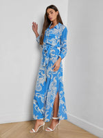 L'agence TS Cameron Silk Shirt Dress